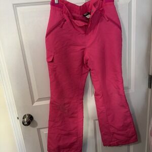 Athletech Girls Pink 14-16 XL Ski Pants Zip Pkts Elastic Ankles  5002